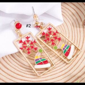 COPY - 🆕🎄 CHRISTMAS CAP EARRINGS‎